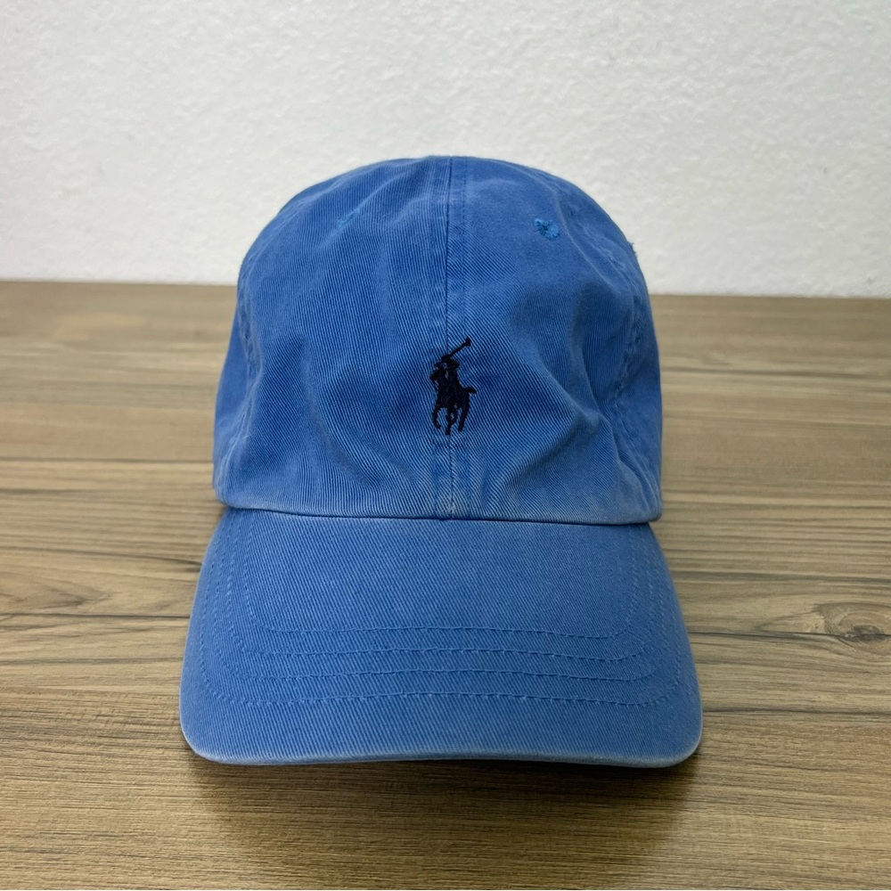 Polo Ralph Lauren Logo Baseball Cap Hat Adjustable Adult One Size Blue